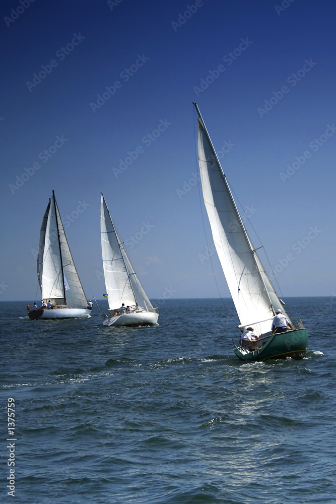 start of a sailing regatta