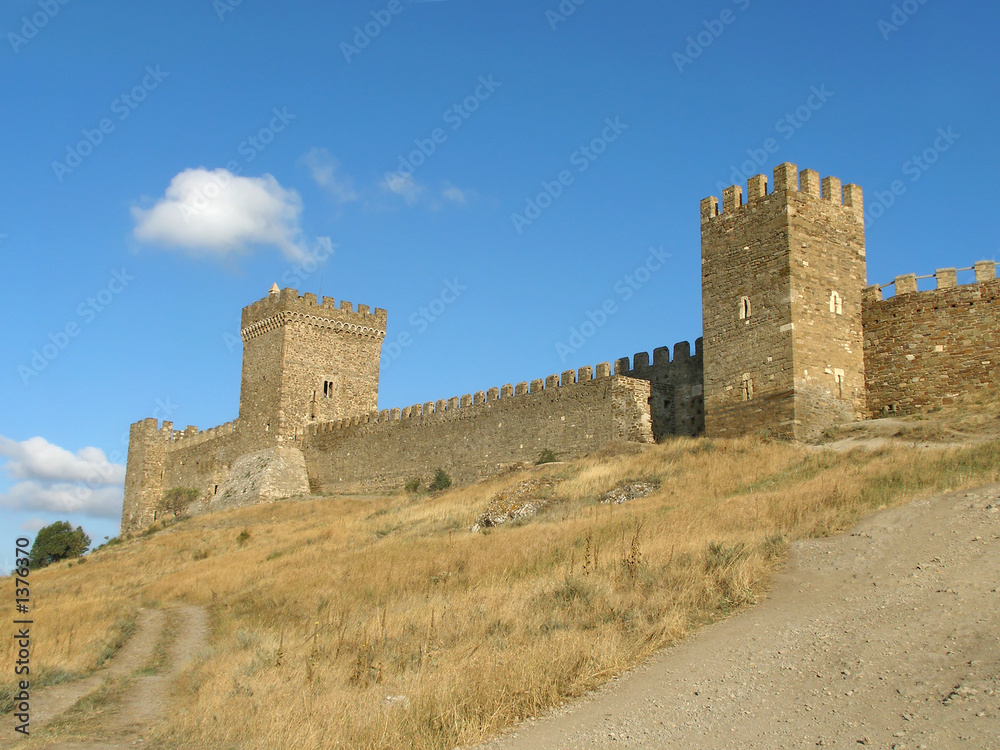tower and wall of fortress tower and wall of fortress