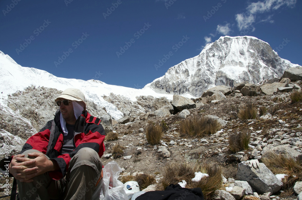 Fototapeta premium climber in the mountain