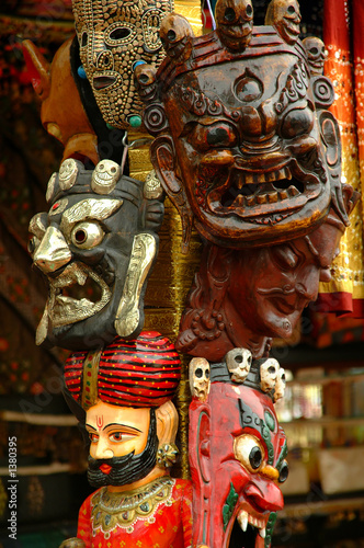 decorative traditional masks photo