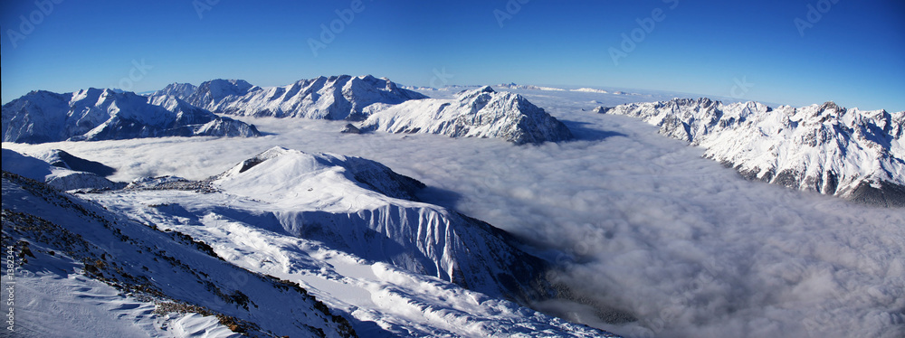 alpes winter landscape