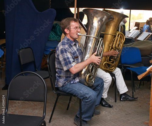 tuba player photo