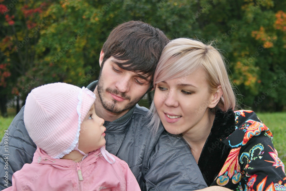 autumn family with baby autumn family with baby