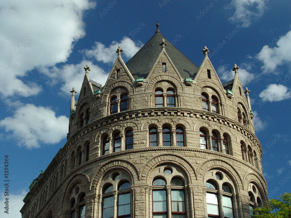 boston grain exchange building closeup