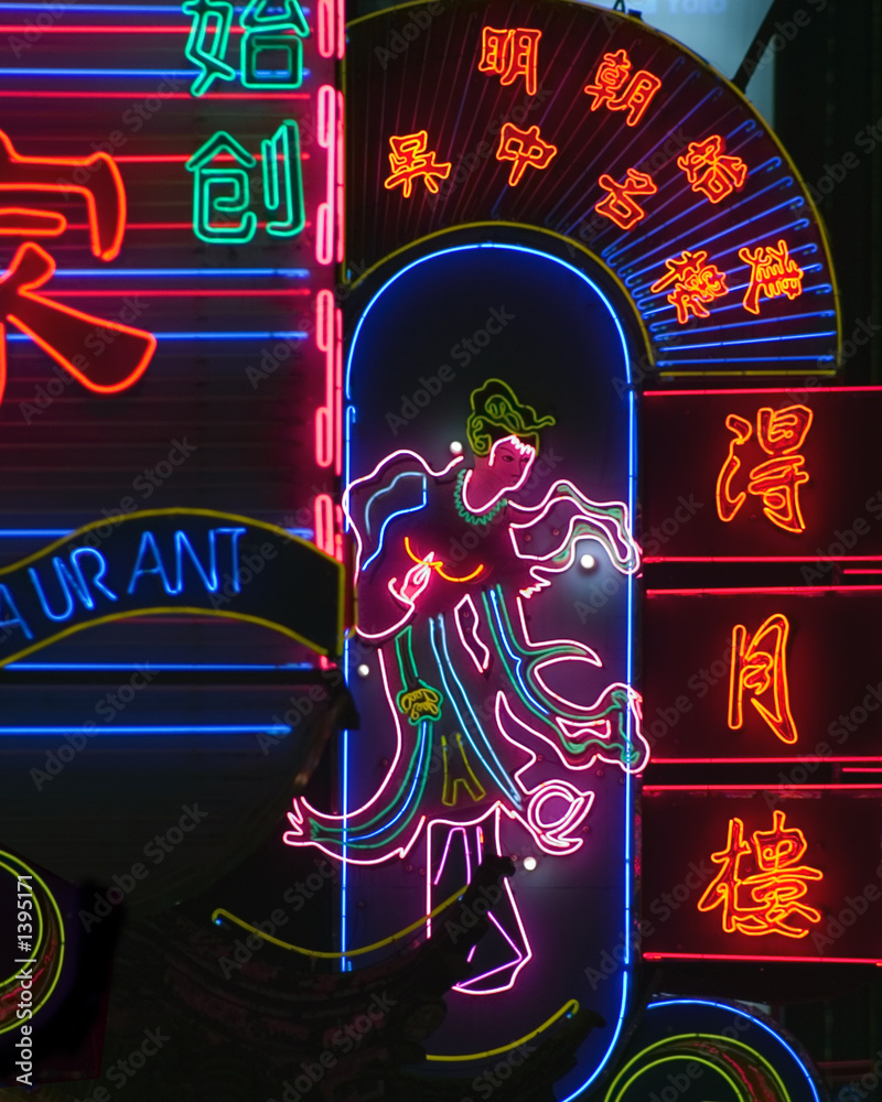 Fototapeta premium chinese neon signs shanghai