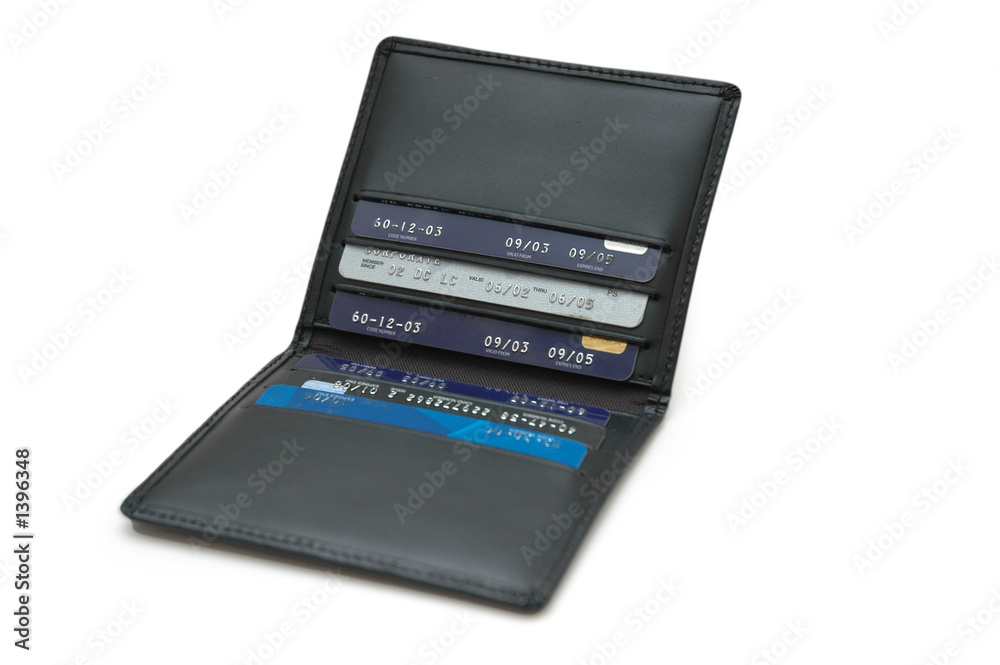 wallet with credit cards isolated on white wallet with credit cards isolated on white