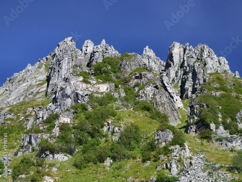 mountain scenery in scandinavia photo