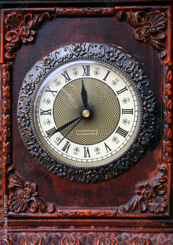 old wooden clock
