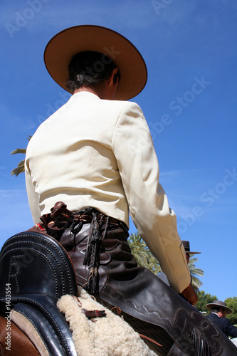 jinete en la feria