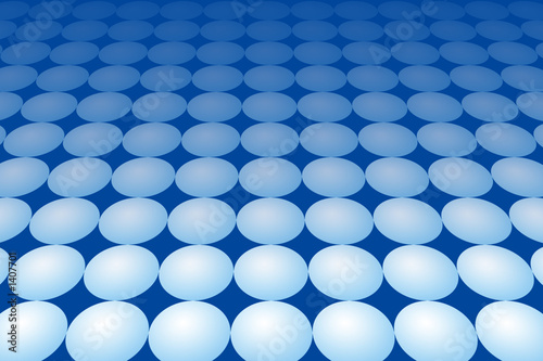 white bubbles on the blue background