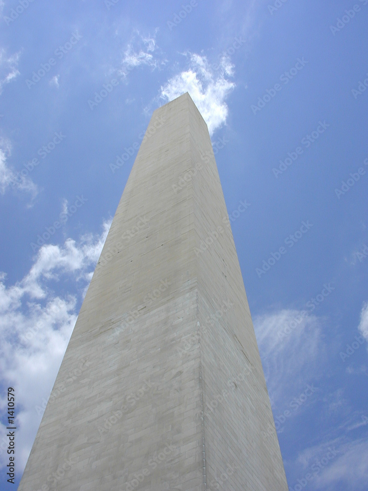 washington monument reaching for the clouds
