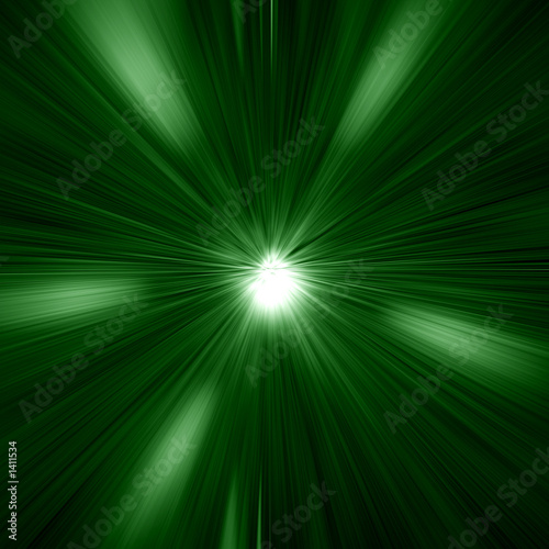 green warp abstract