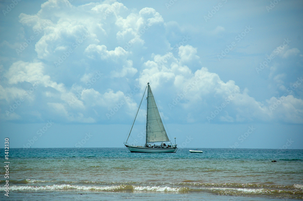Fototapeta premium boat at sea