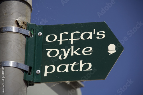 signpost offas dyke long distance footpath chepsto photo
