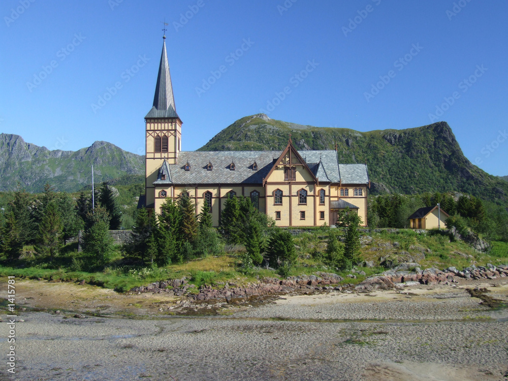 church in norwegian mountains