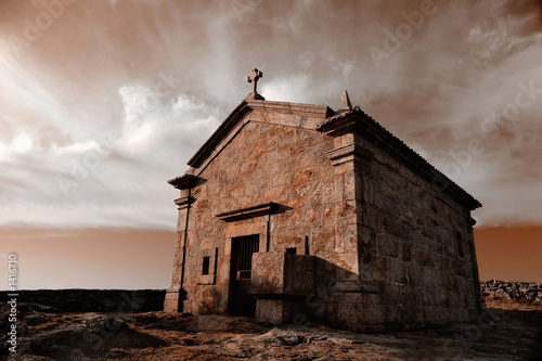 Fotografija very old chapel in mountain