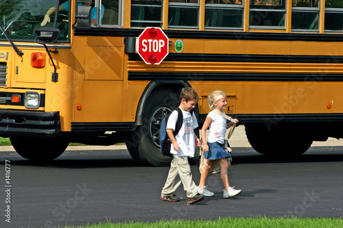 kids crossing street
