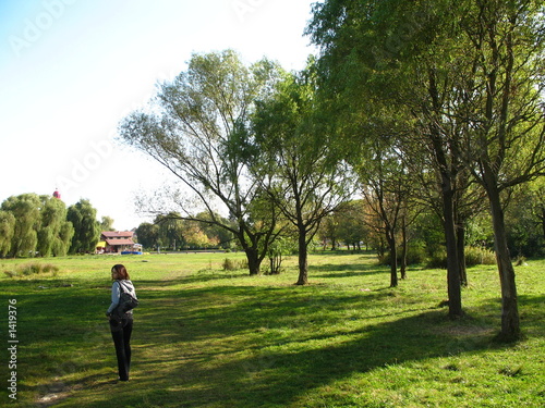 walking in the park