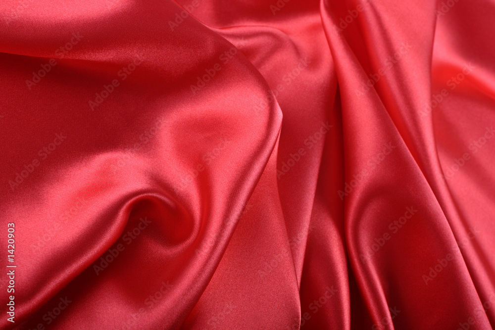 red silk fabric