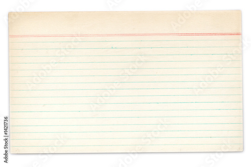 index card