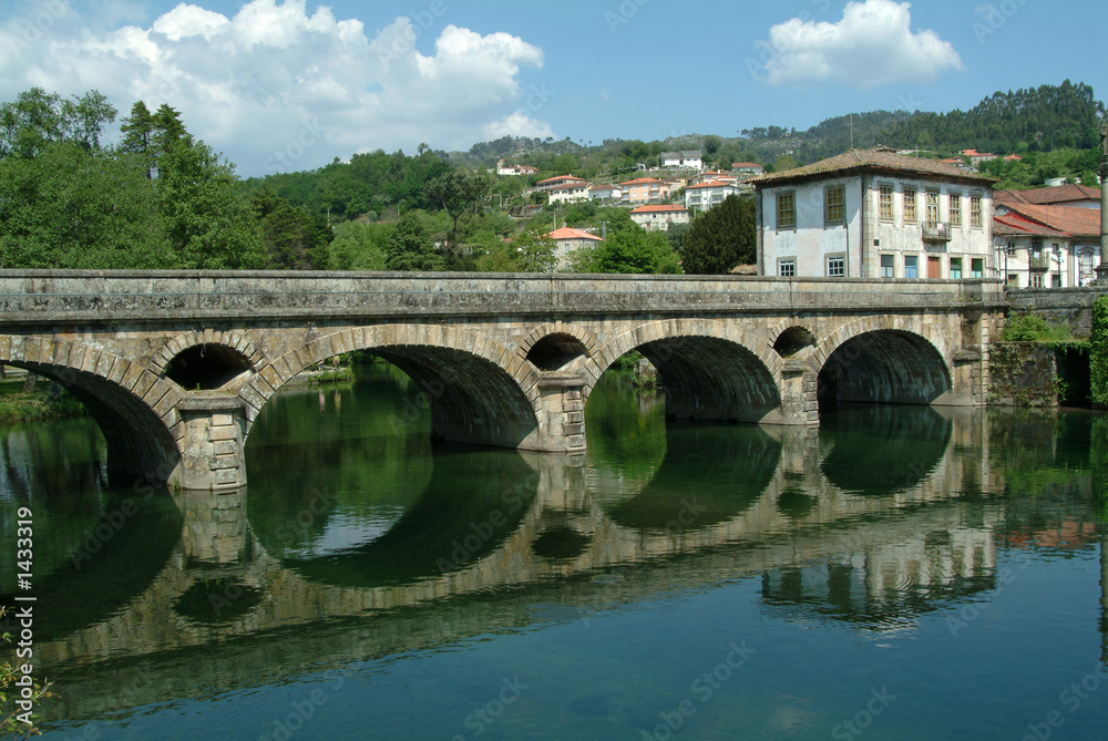 roman bridge and river