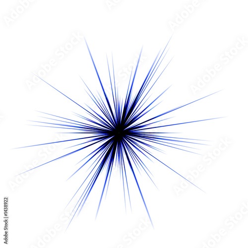 blue star isolated on white
