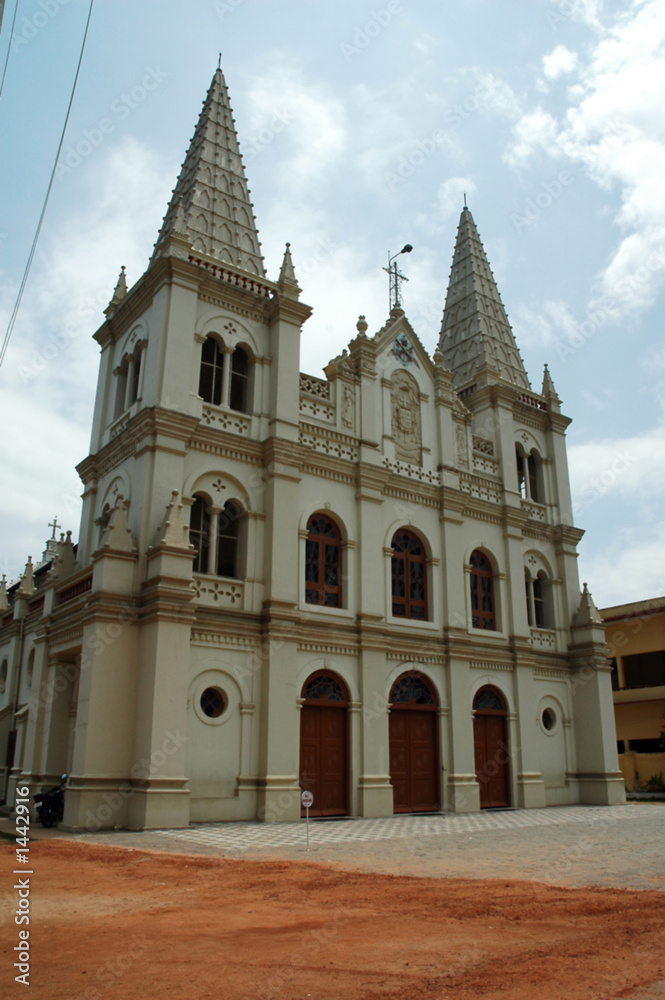 india, cochin: santa cruz cathedral