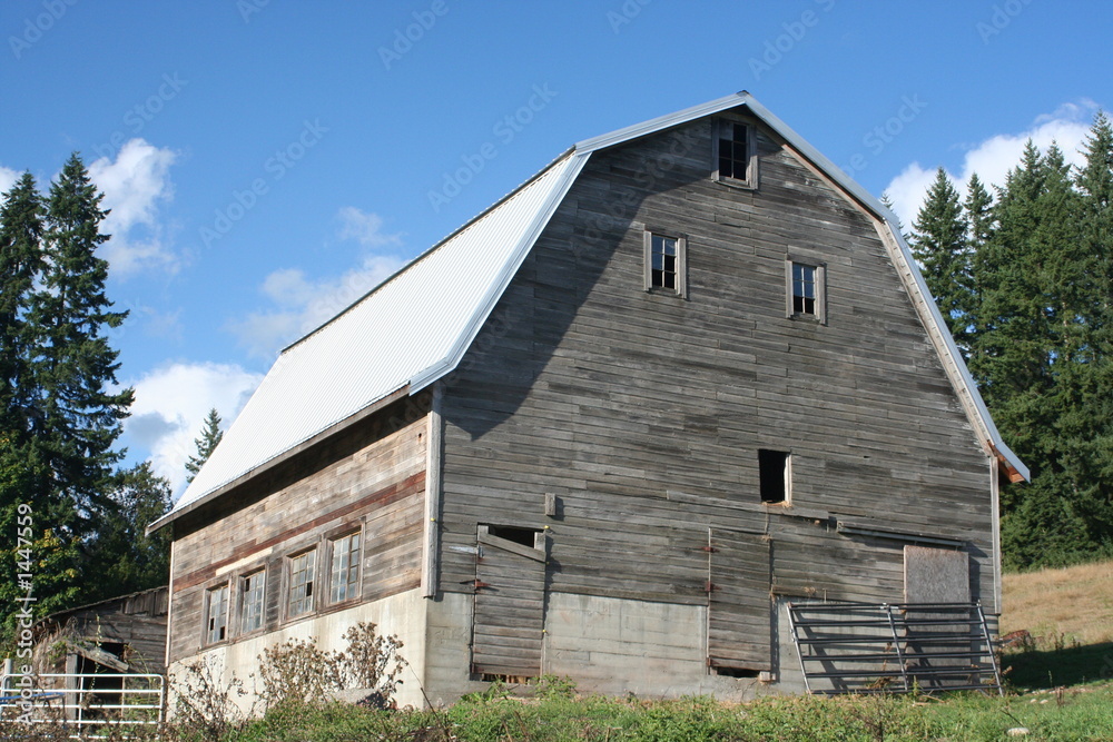 Obraz premium mountain barn