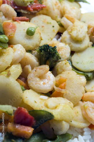 shrimp with vegetables