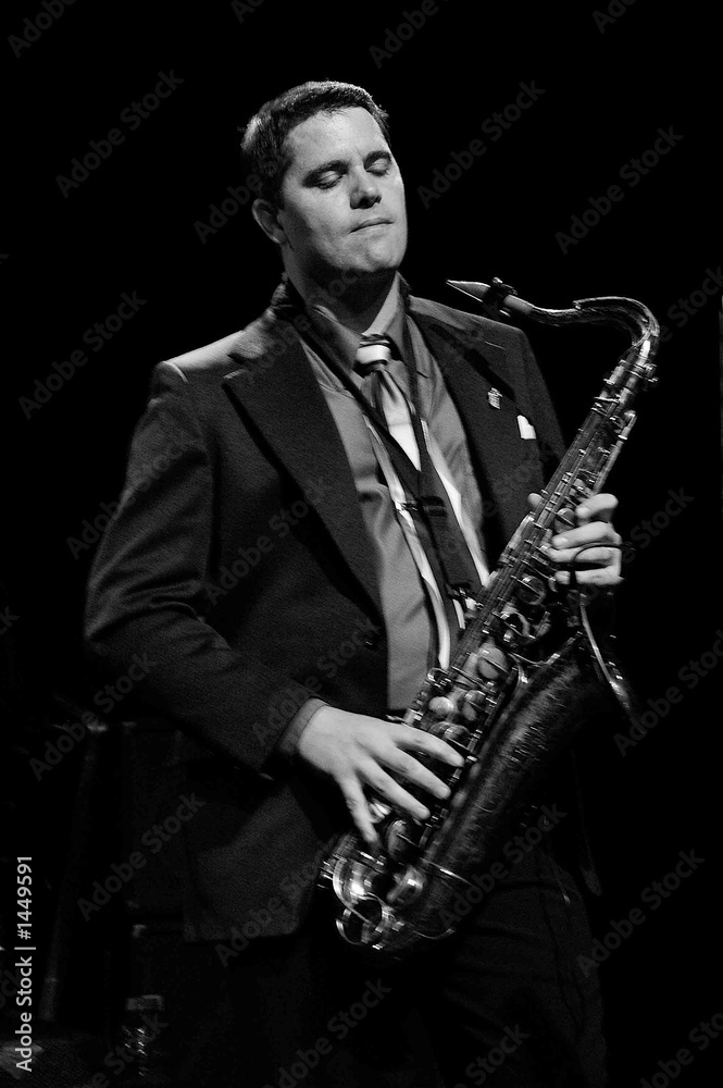 Naklejka premium sax player