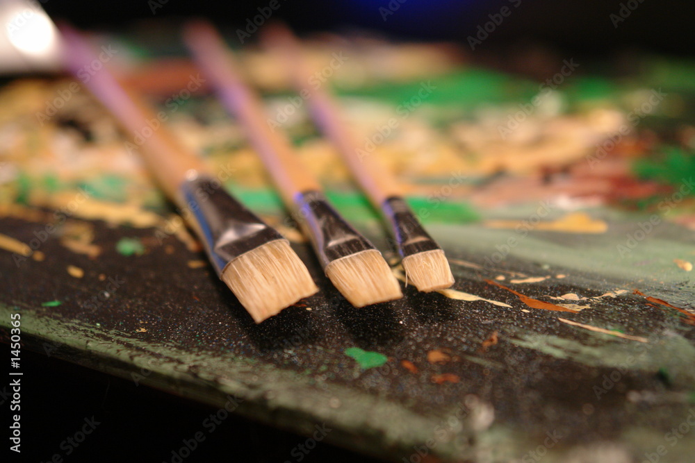 Naklejka premium paint brushes