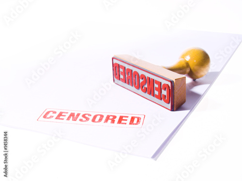 censored rubber stamp