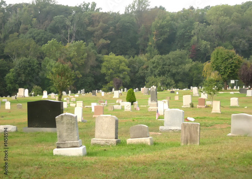 graveyard in autumn 2 photo