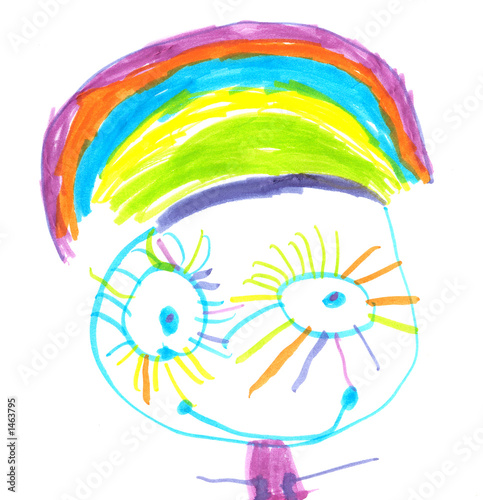 rainbow girl