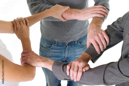 three arms interlocked