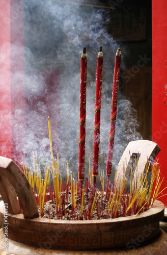 Canvas Print buddhist prayer sticks