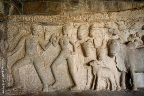 Bild auf Leinwand india, mahabalipuram