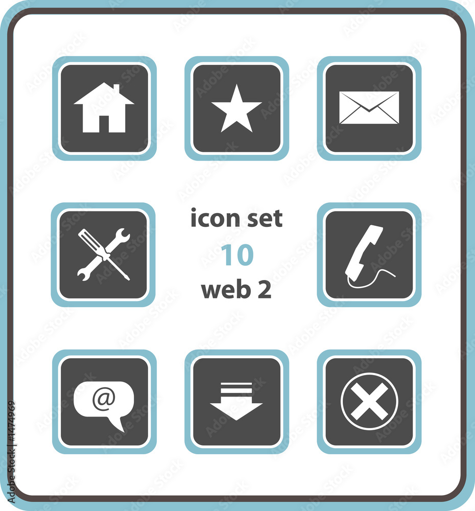 vector icon set 10: web2