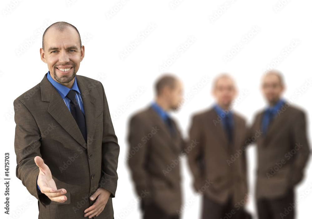 happy manager and group(made from my images) happy manager and group(made from my images)