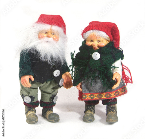 santa claus and his wife photo