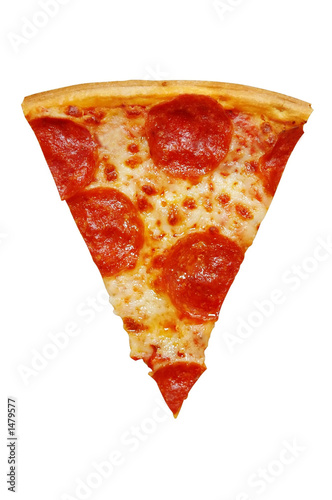 Fototapeta slice of pepperoni pizza