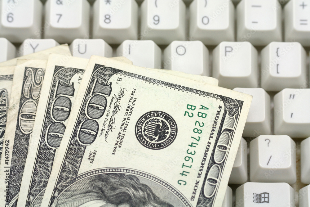 dollars on a keyboard dollars on a keyboard