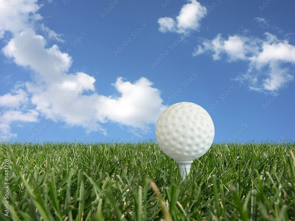 golf ball on a tee golf ball on a tee