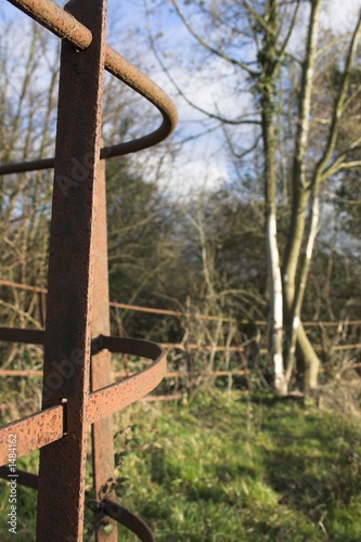 rusty fence