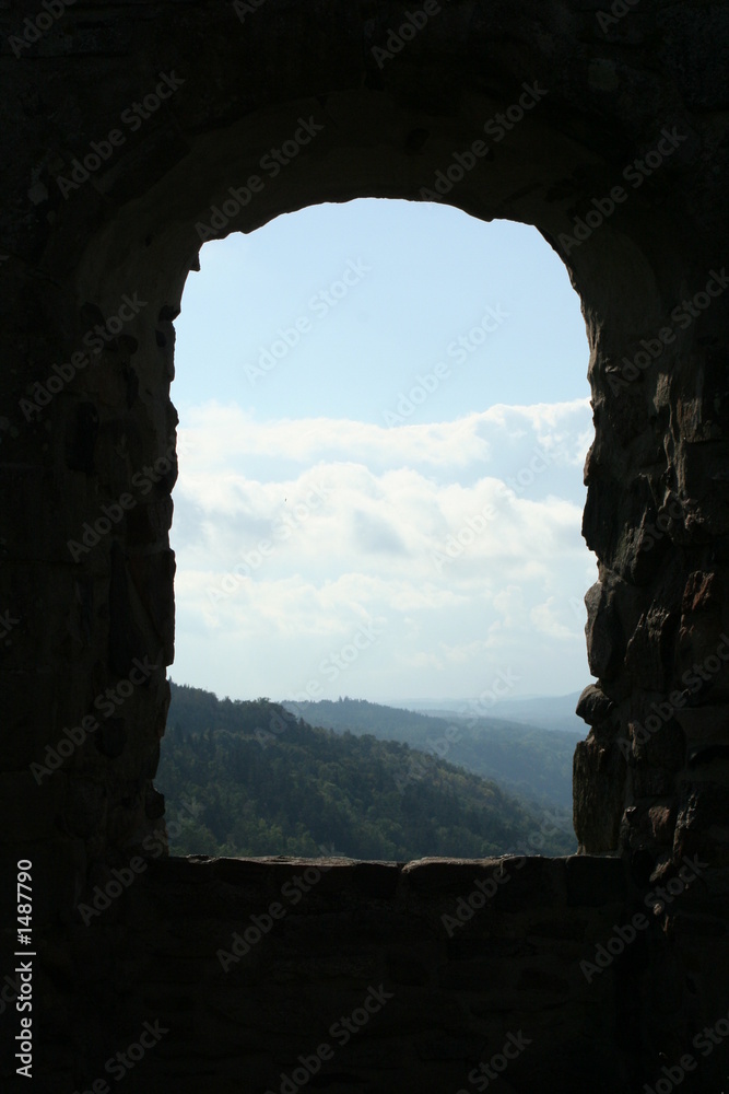 ruins window
