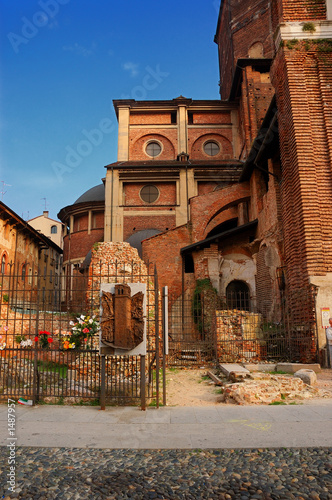 Bild auf Leinwand view of pavia
