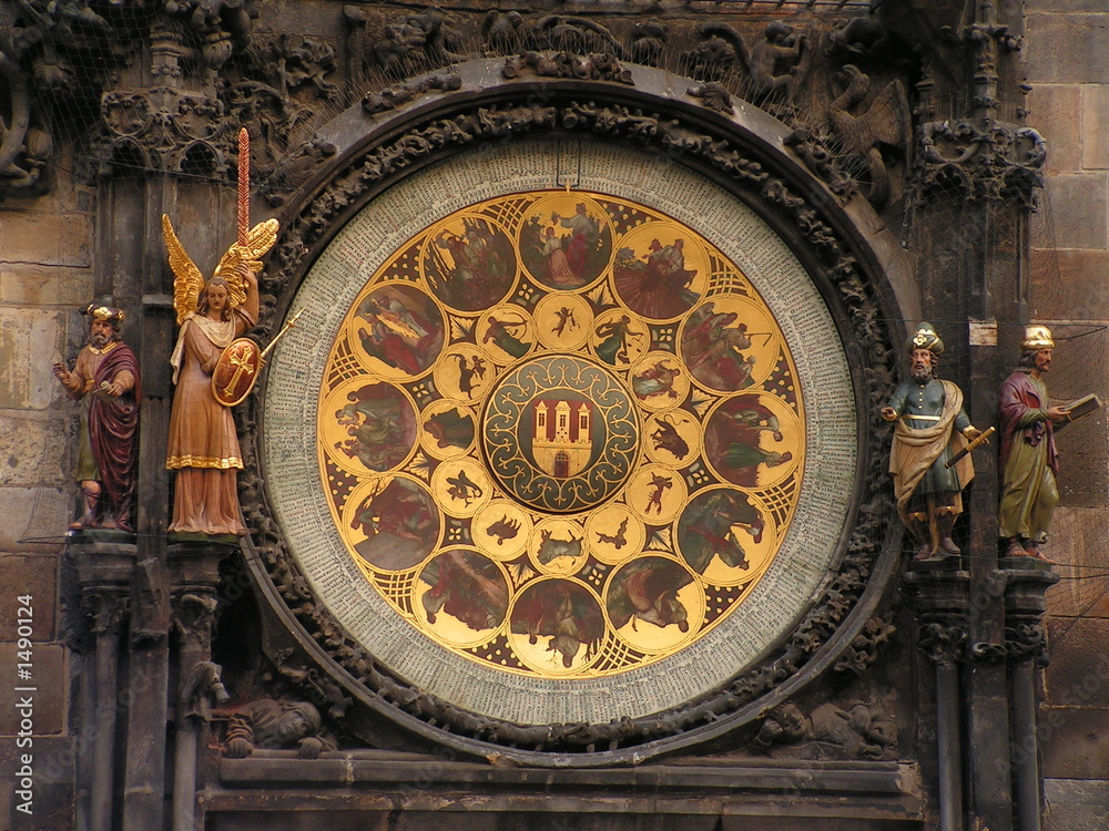 down part of famous czech clock