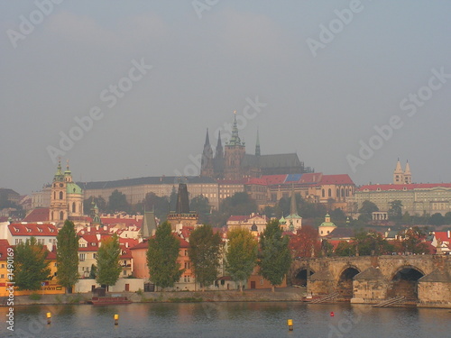 charles bridge view in prague