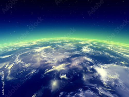 Fototapeta Naklejka Na Ścianę i Meble -  an orbit of the earth