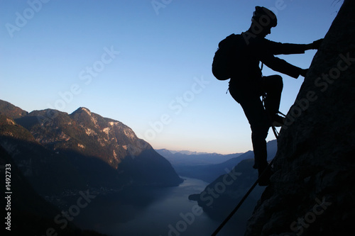 climbers silhouette